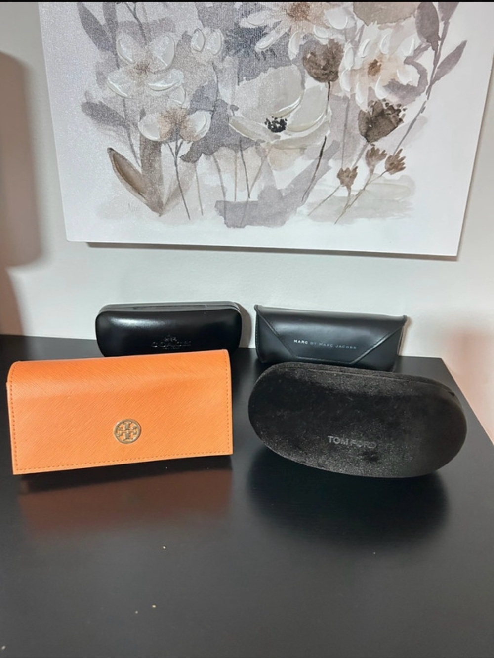 Auth Four Sunglasses Case: Coach; Tory Burch; Tom Ford & Marc by Marc Jacobs